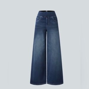 HALARA Dark Blue Flare Jeans